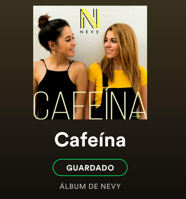 Ya puedes escuchar Cafeína, de Nevy, en Spotify